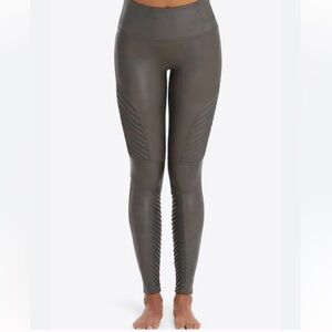 Spanx Faux Leather Moto Leggings